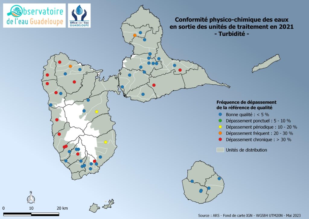 La qualité de l'eau potable en Guadeloupe